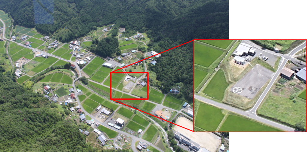 このマルHの直径は約8m。せっかく描くなら大きく描いたほうが良い。